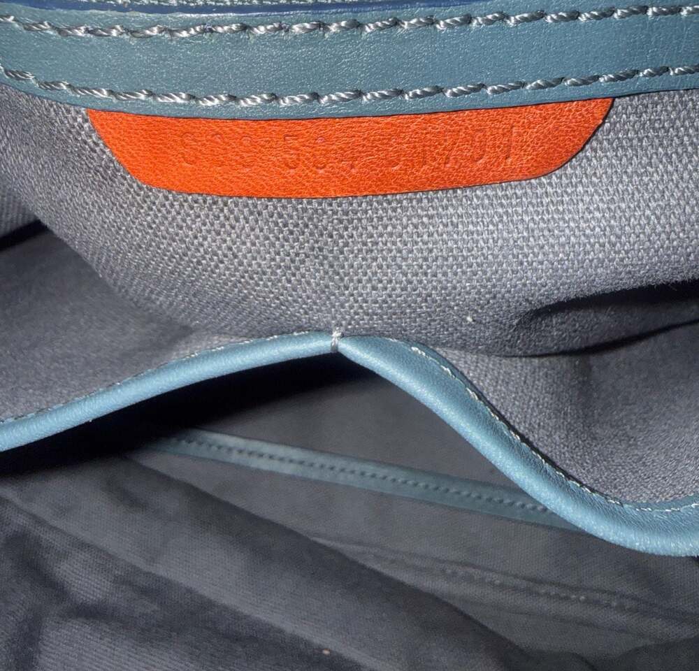 Shinola Mini Zip Backpack Slate Blue Leather Detroit Made $795 Retail - Picture 8 of 14